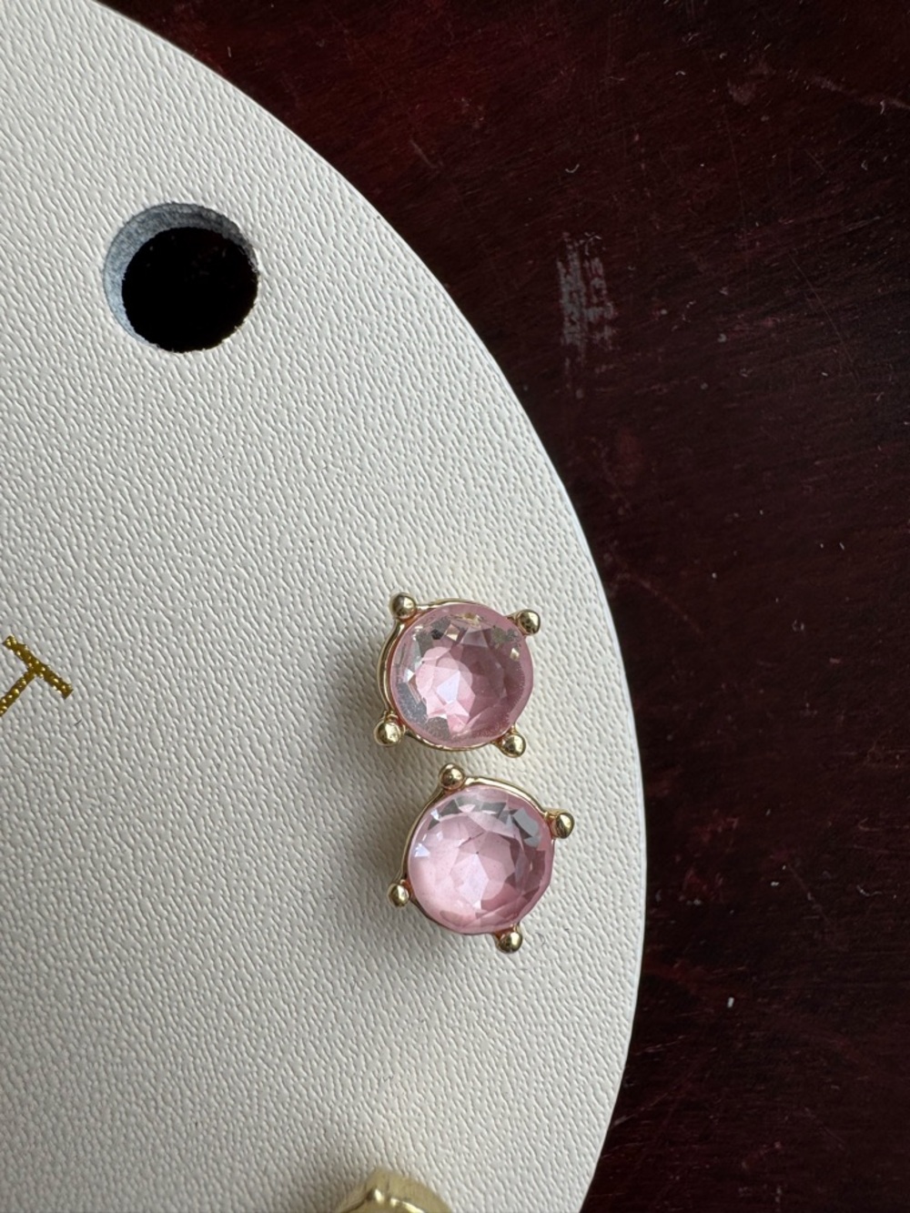 LOFT NWT 9 Pair Gold Tone Pastel Druzy Crystal Stud Earring Set - Picture 8 of 11